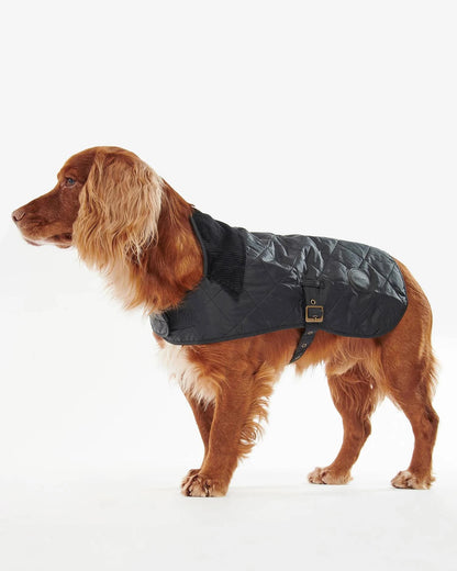 BARBOUR QUILTED DOG COAT - BLACK