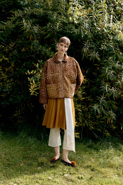CAWLEY DEER PRINT FLYING JACKET - DEER