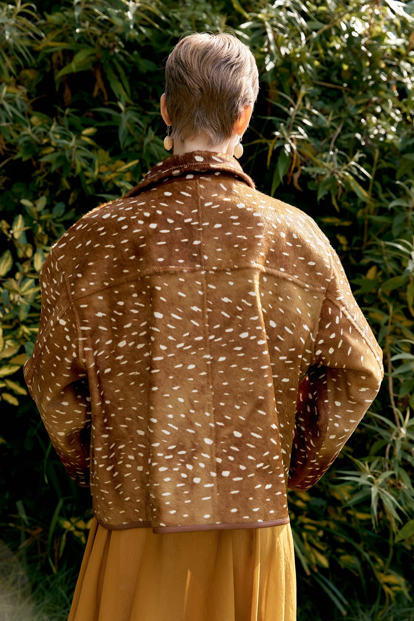 CAWLEY DEER PRINT FLYING JACKET - DEER
