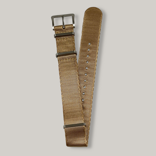 Naval Watch Co. DELUXE NATO WATCH STRAP -  LIGHT BROWN