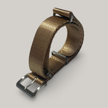 Naval Watch Co. DELUXE NATO WATCH STRAP -  LIGHT BROWN