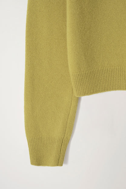 NOTHING WRITTEN DIENE ROUND CARDIGAN - OLIVE