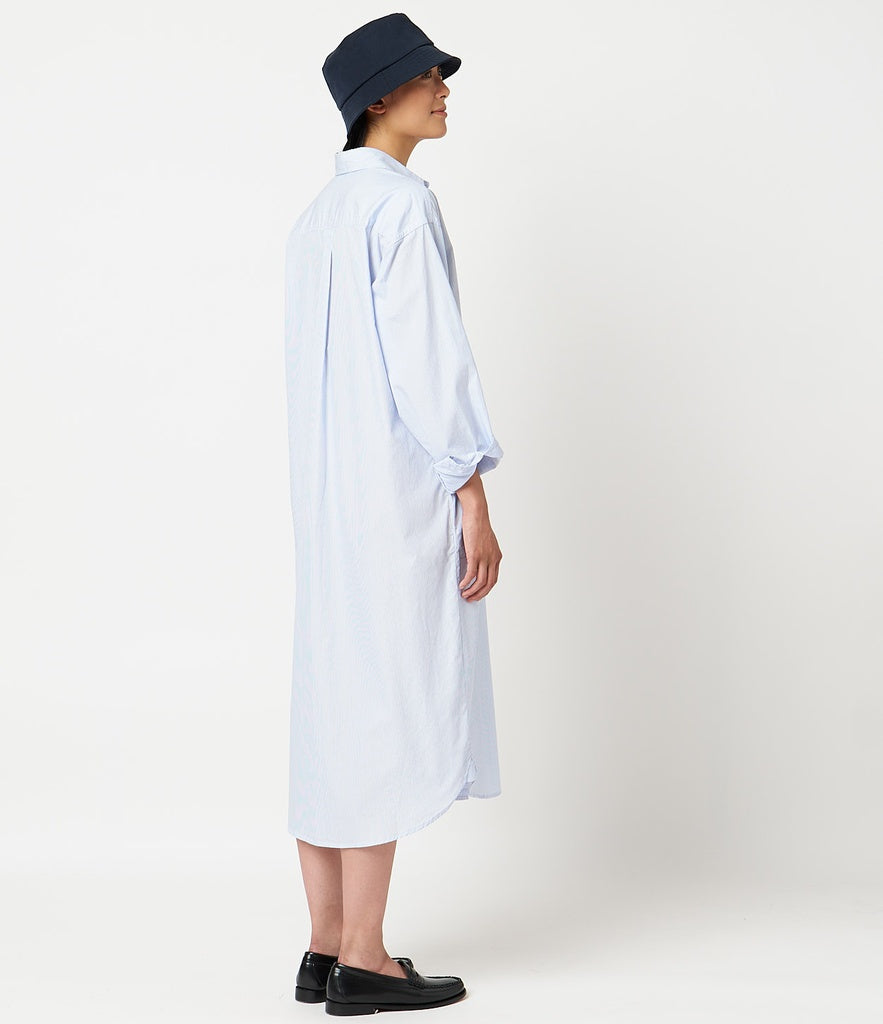 MERZ B SCHWANEN SHIRT DRESS - WHITE/ BLUE