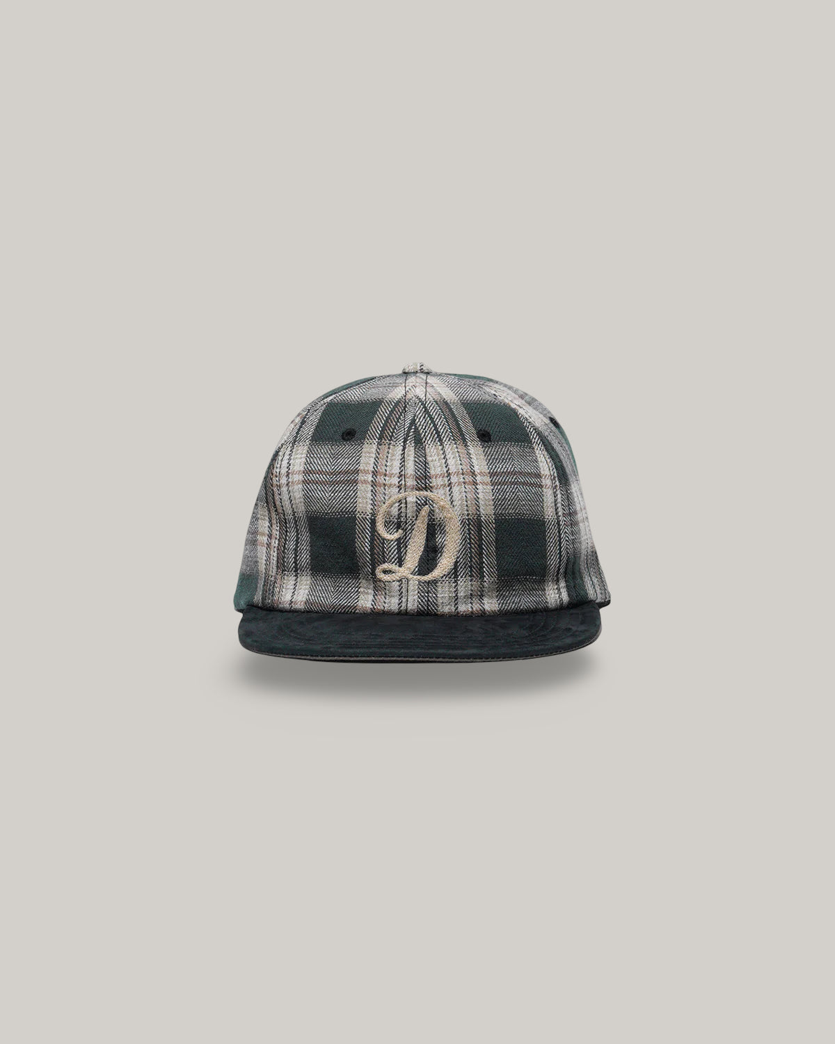 H.W. DOG & CO. PLAID TWO TONE CAP - BLACK