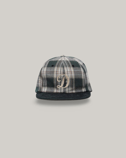H.W. DOG & CO. PLAID TWO TONE CAP - BLACK
