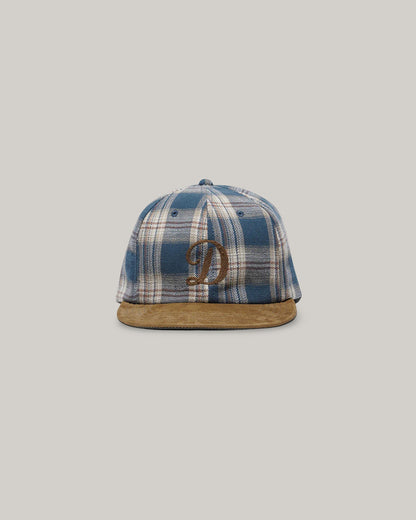 H.W. DOG & CO. PLAID TWO TONE CAP - NAVY