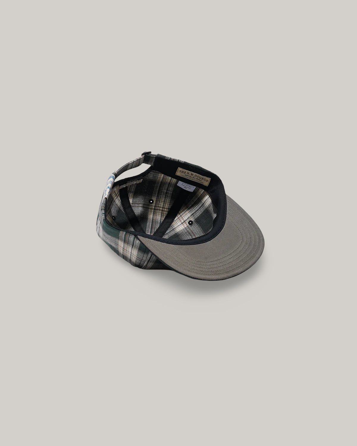 H.W. DOG & CO. PLAID TWO TONE CAP - BLACK