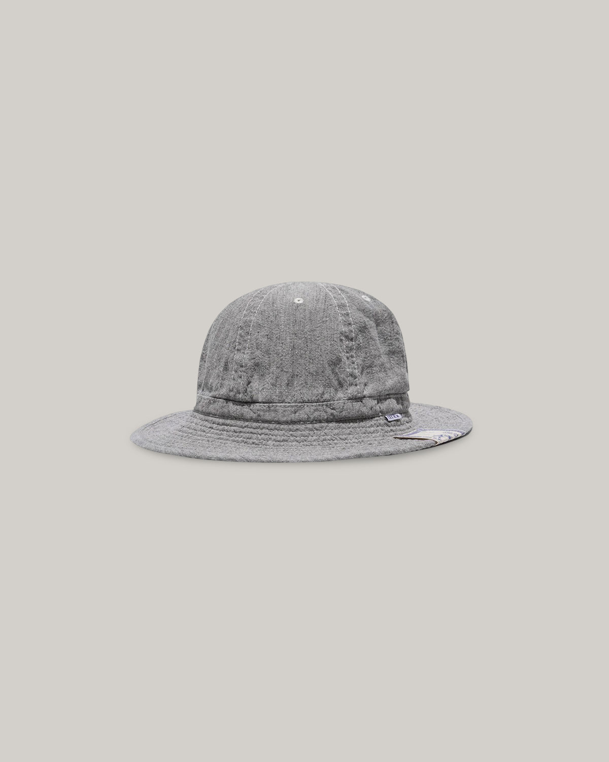 H.W. DOG & CO. LINEN FATIGUE HAT - LIGHT GREY