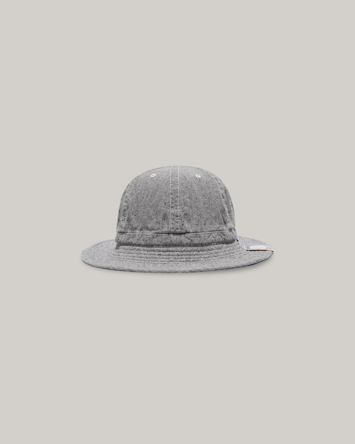H.W. DOG & CO. LINEN FATIGUE HAT - LIGHT GREY