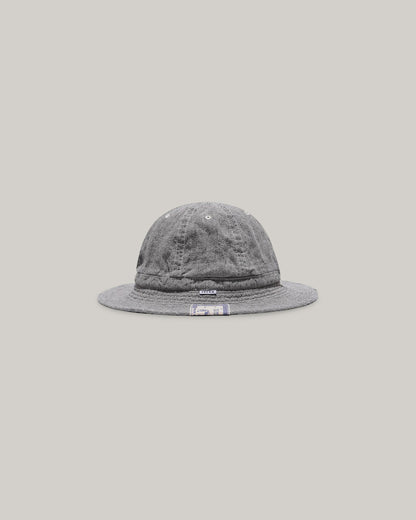 H.W. DOG & CO. LINEN FATIGUE HAT - LIGHT GREY