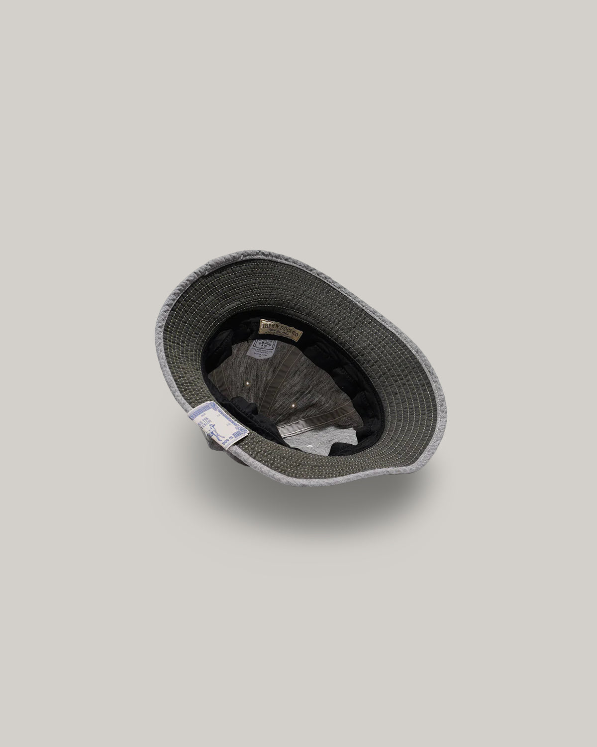 H.W. DOG & CO. LINEN FATIGUE HAT - LIGHT GREY