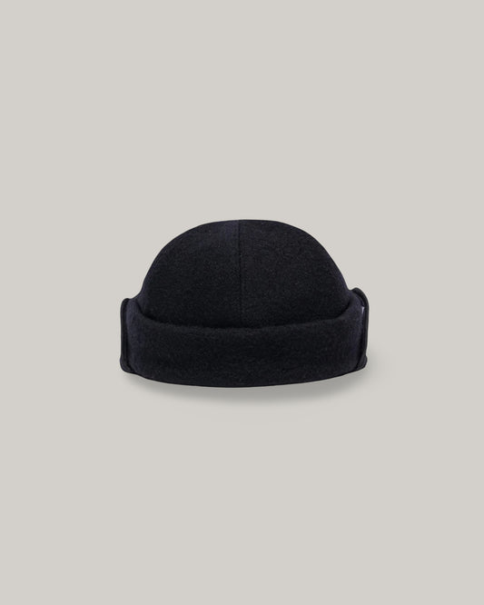 H.W. DOG & CO. FLAP ROLL CAP - BLACK