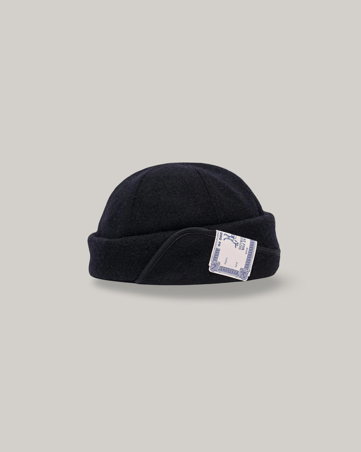 H.W. DOG & CO. FLAP ROLL CAP - BLACK