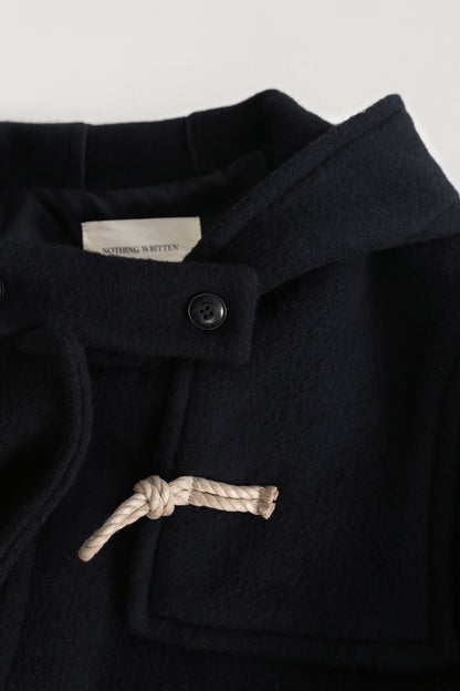 NOTHING WRITTEN CLASSIC DUFFLE  COAT - NAVY