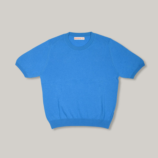 &DAUGHTER EMER CASHMERE T-SHIRT - AZORES BLUE