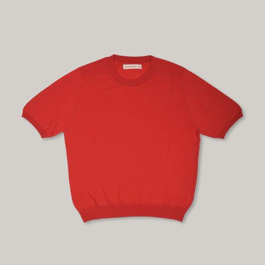 &DAUGHTER EMER CASHMERE T-SHIRT - POPPY RED