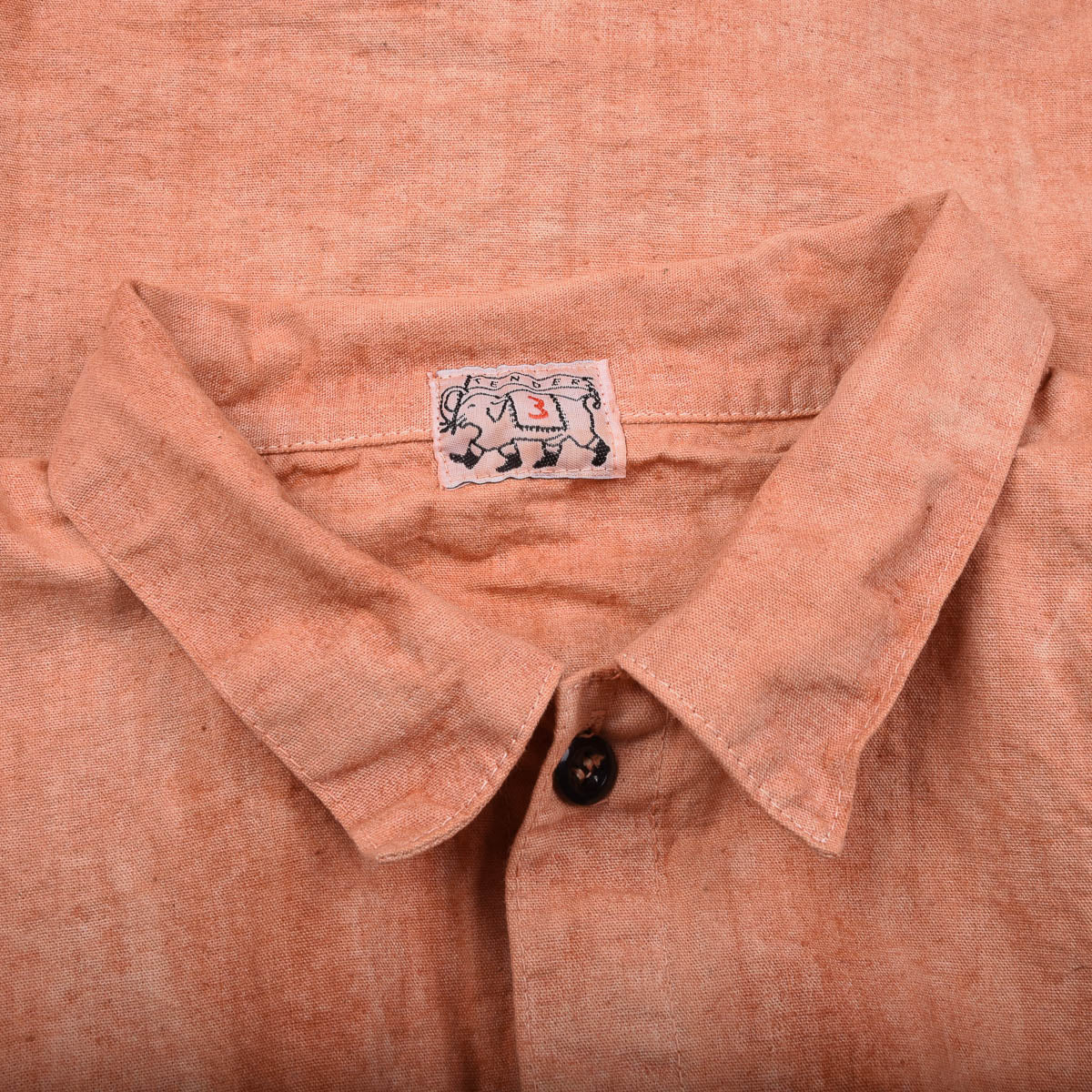 TENDER DOUBLE CUFF MANDOLIN POCKET SHIRT -  RED OCHRE