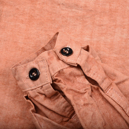 TENDER DOUBLE CUFF MANDOLIN POCKET SHIRT -  RED OCHRE