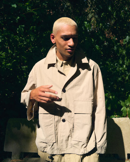GIRLS OF DUST COVE JACKET - FUJI NYLON - OYSTER