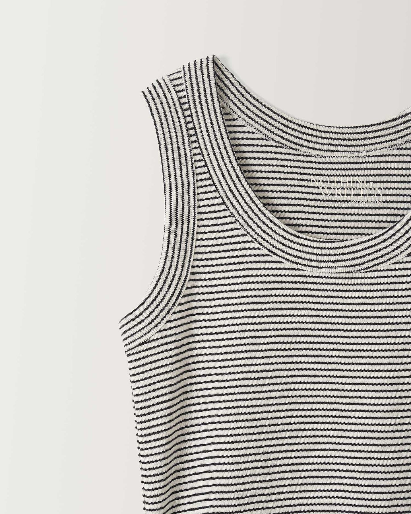 NOTHING WRITTEN SAILOR SLEEVELESS TOP - BLACK