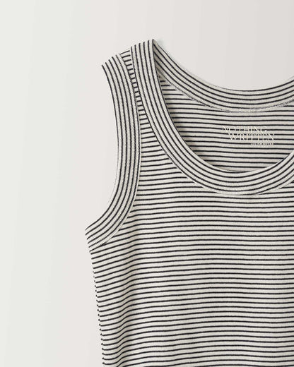 NOTHING WRITTEN SAILOR SLEEVELESS TOP - BLACK