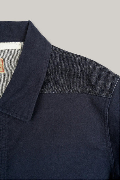 NIGEL CABOURN OW01-1 ENGINEER MOLESKIN JACKET - DARK NAVY