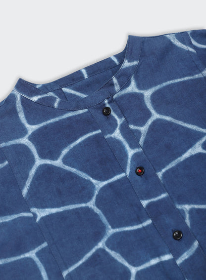 KARDO WOMEN'S EVA SHIBORI DRESS - INDIGO