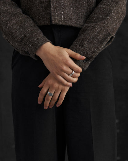 FAUST WORKSHOP CONTOUR RING - SILVER