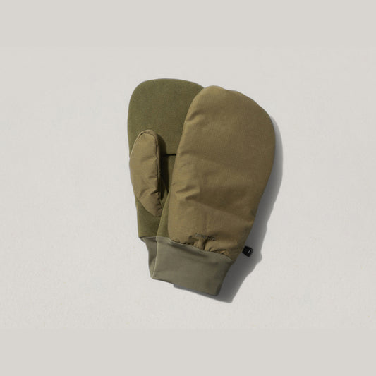 SNOW PEAK FIRE RESISTANT 2 LAYER DOWN MITTENS - OLIVE
