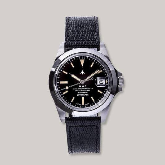 Naval Watch Co. FRXA002 Automatic Watch - Black Leather Band