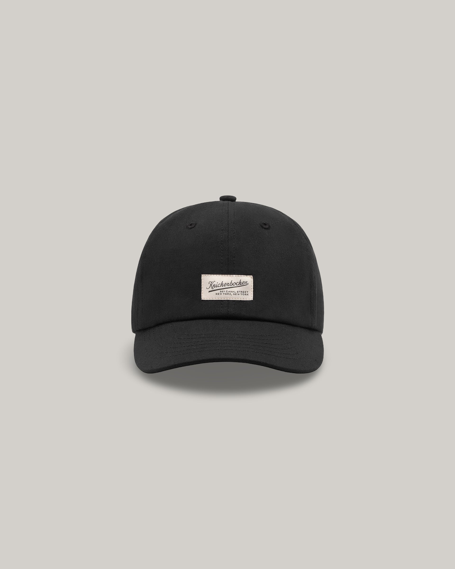 KNICKERBOCKER FLAGSHIP TWILL CAP - BLACK – PPHH Store