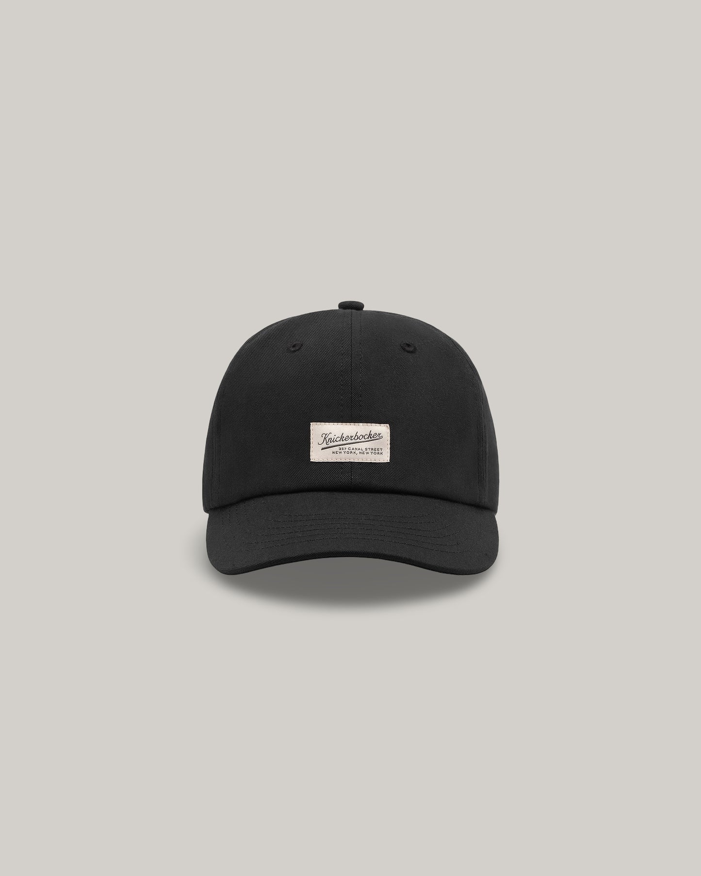 KNICKERBOCKER FLAGSHIP TWILL CAP - BLACK