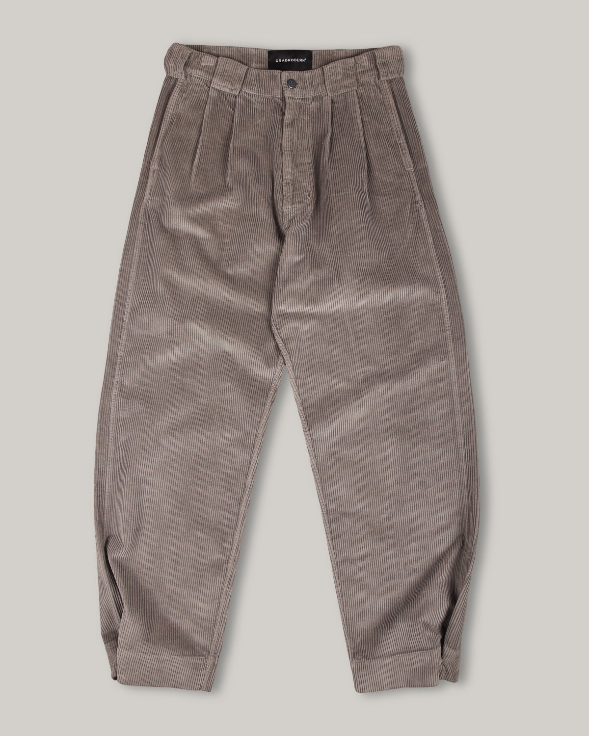 GRÅBRODERN EKE CHINO - WIDE CORDUROY - STEEL GREY