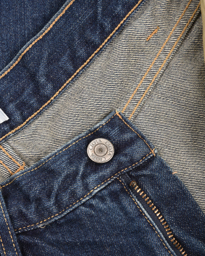 CIOTA WIDE BAGGY 5 POCKET PANTS - DEEP BLUE