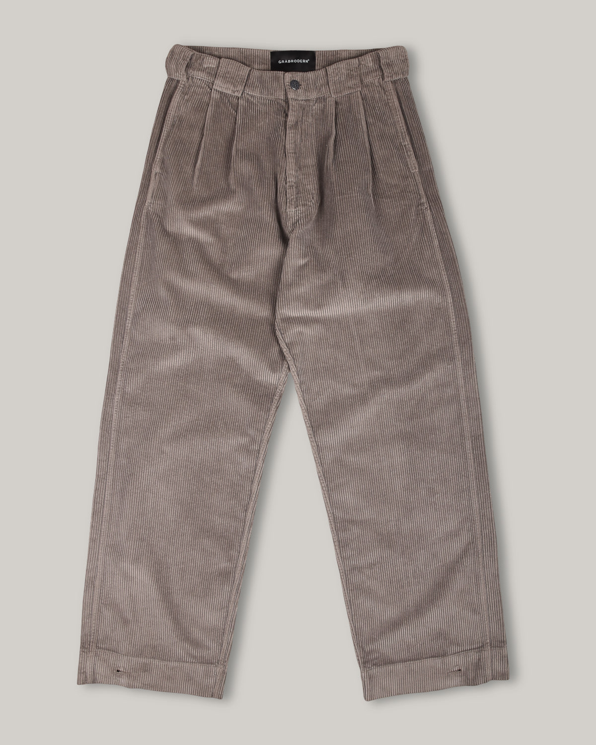 GRÅBRODERN EKE CHINO - WIDE CORDUROY - STEEL GREY