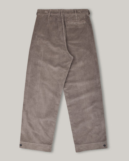 GRÅBRODERN EKE CHINO - WIDE CORDUROY - STEEL GREY