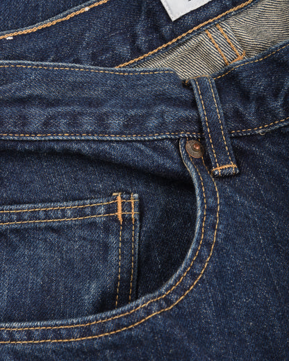 CIOTA WIDE BAGGY 5 POCKET PANTS - DEEP BLUE
