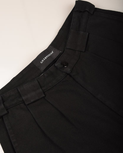 GRÅBRODERN EKE CHINO - BLACK TWILL