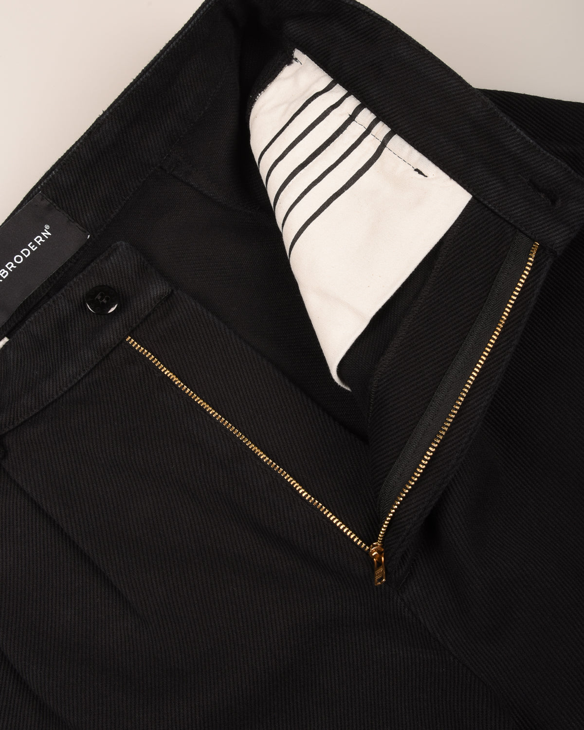 GRÅBRODERN EKE CHINO - BLACK TWILL