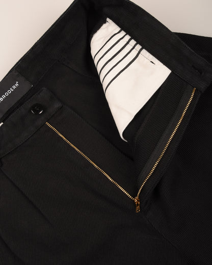 GRÅBRODERN EKE CHINO - BLACK TWILL