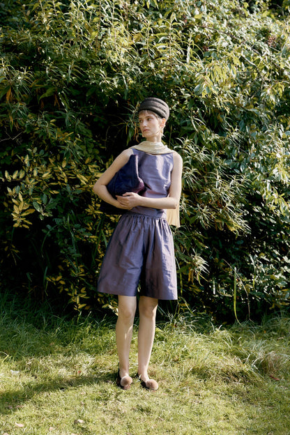 CAWLEY HAIR ON HIDE MINI TOTE BAG - VIOLET