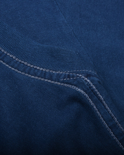 BLUE BLANKET JEANS TUBULAR LOGO T-SHIRT - INDIGO