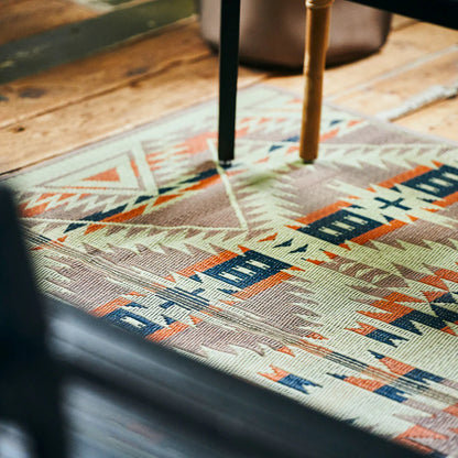 BASSHU IGUSA WOVEN RUG -  ORANGE