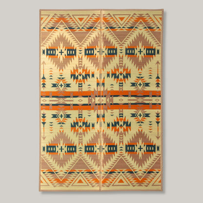 BASSHU IGUSA WOVEN RUG -  ORANGE