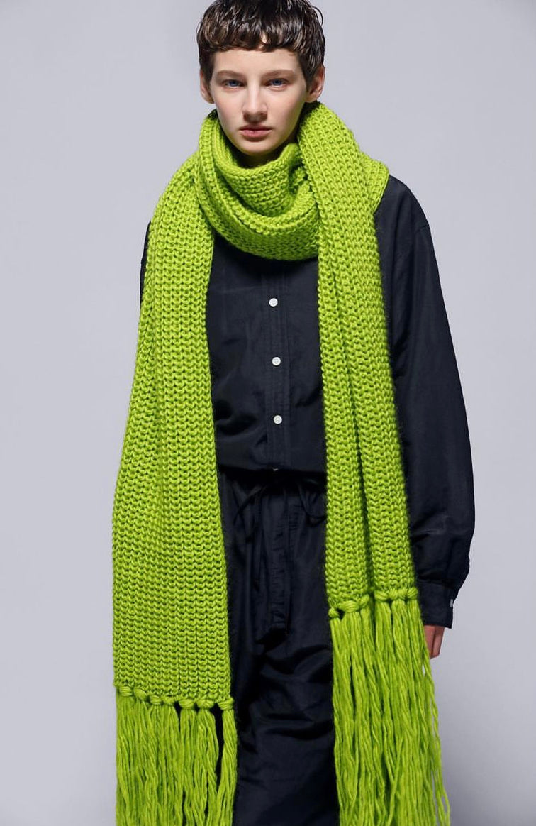 LENO＊CHUNKY KNIT SCARF ¥ 28,600 tax in-