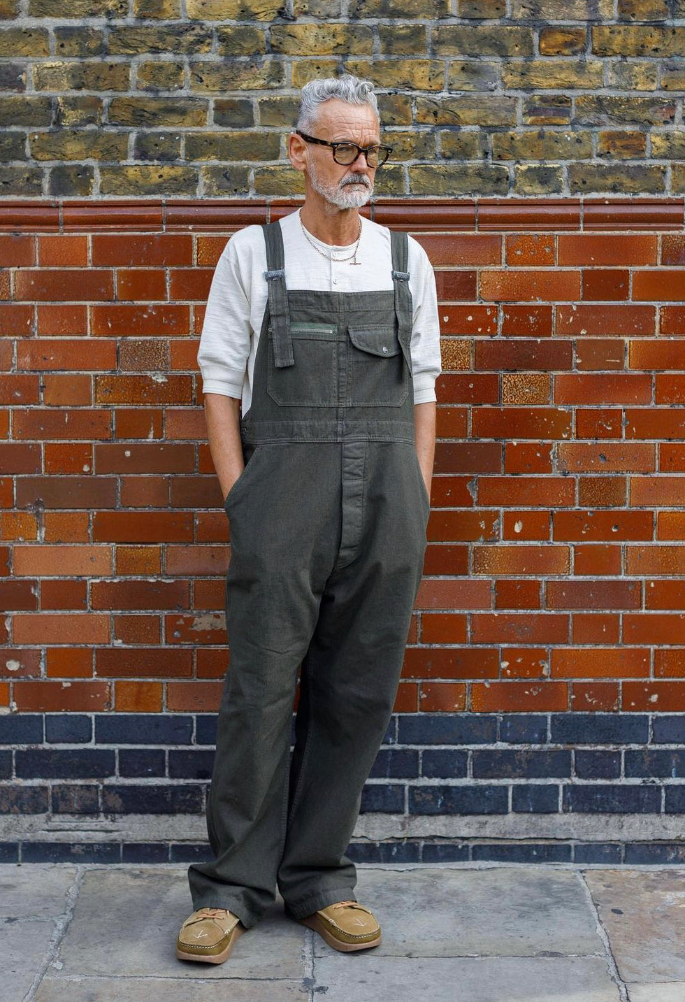 NIGEL CABOURN P-53 DUNGAREE - ARMY GREEN – Pickings and Parry