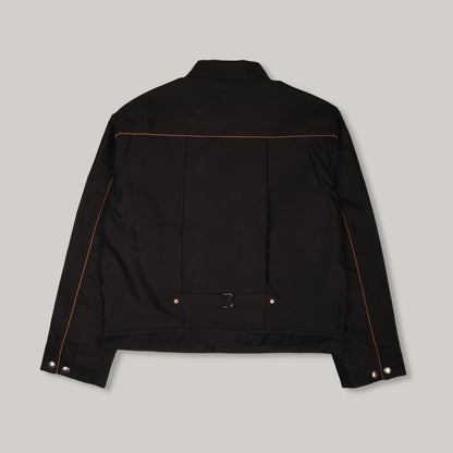 INDIGOFERA SLIDER JACKET - GIZA COTTON MOLESKIN - BLACK