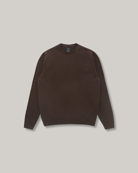 KNICKERBOCKER IVY COTTON SWEATER - BROWN