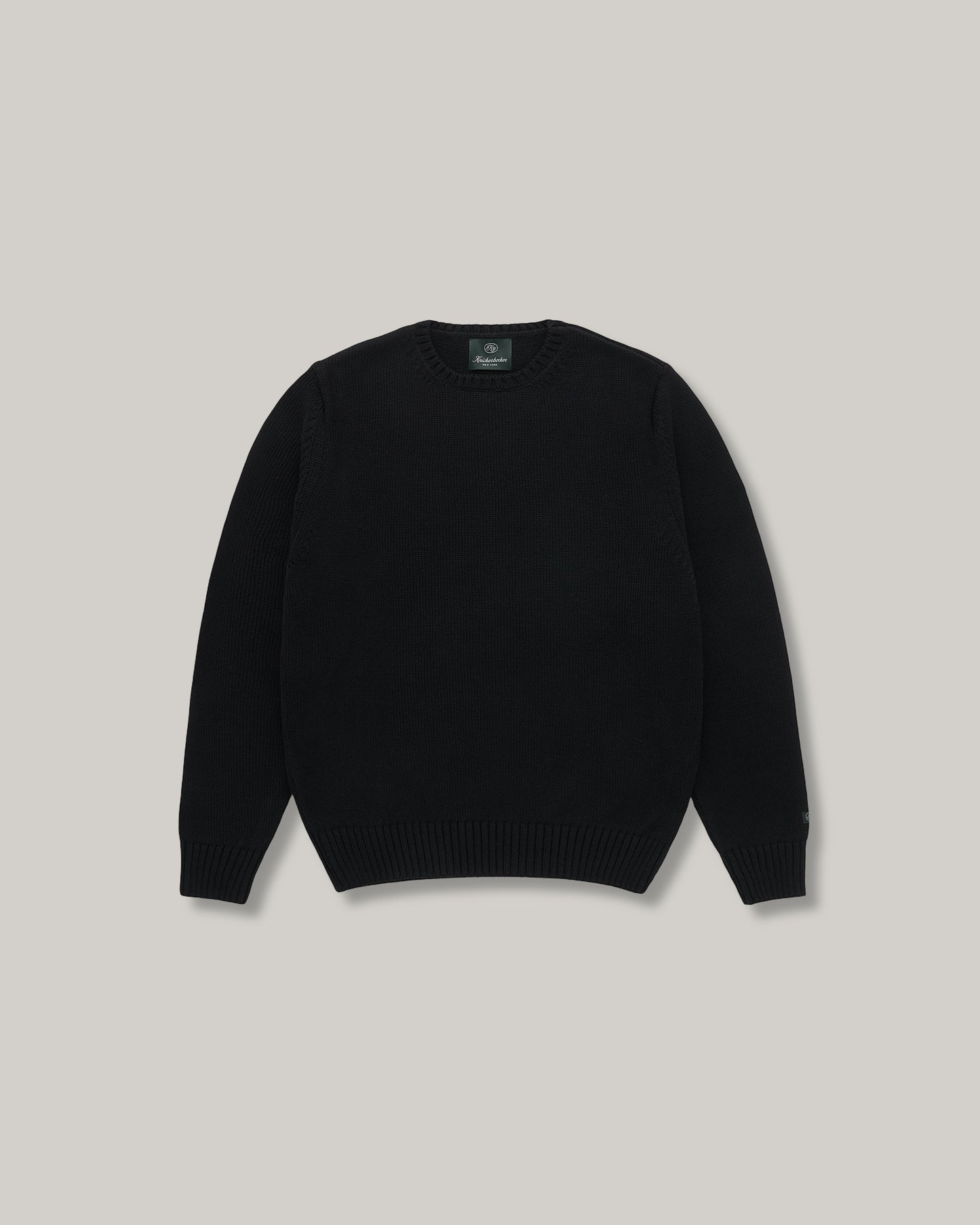 KNICKERBOCKER IVY COTTON SWEATER - BLACK