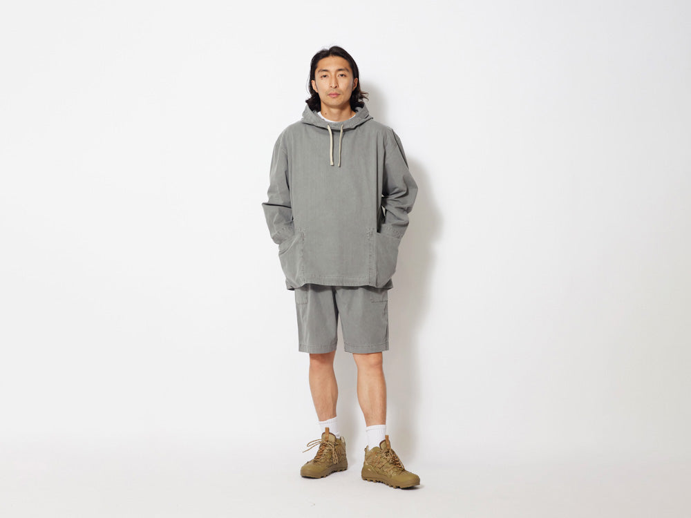 SNOW PEAK NATURAL DYED RECYCLED COTTON PARKA - GREY – Pickings and